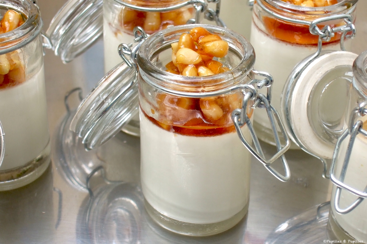 Panacotta lavande pignons
