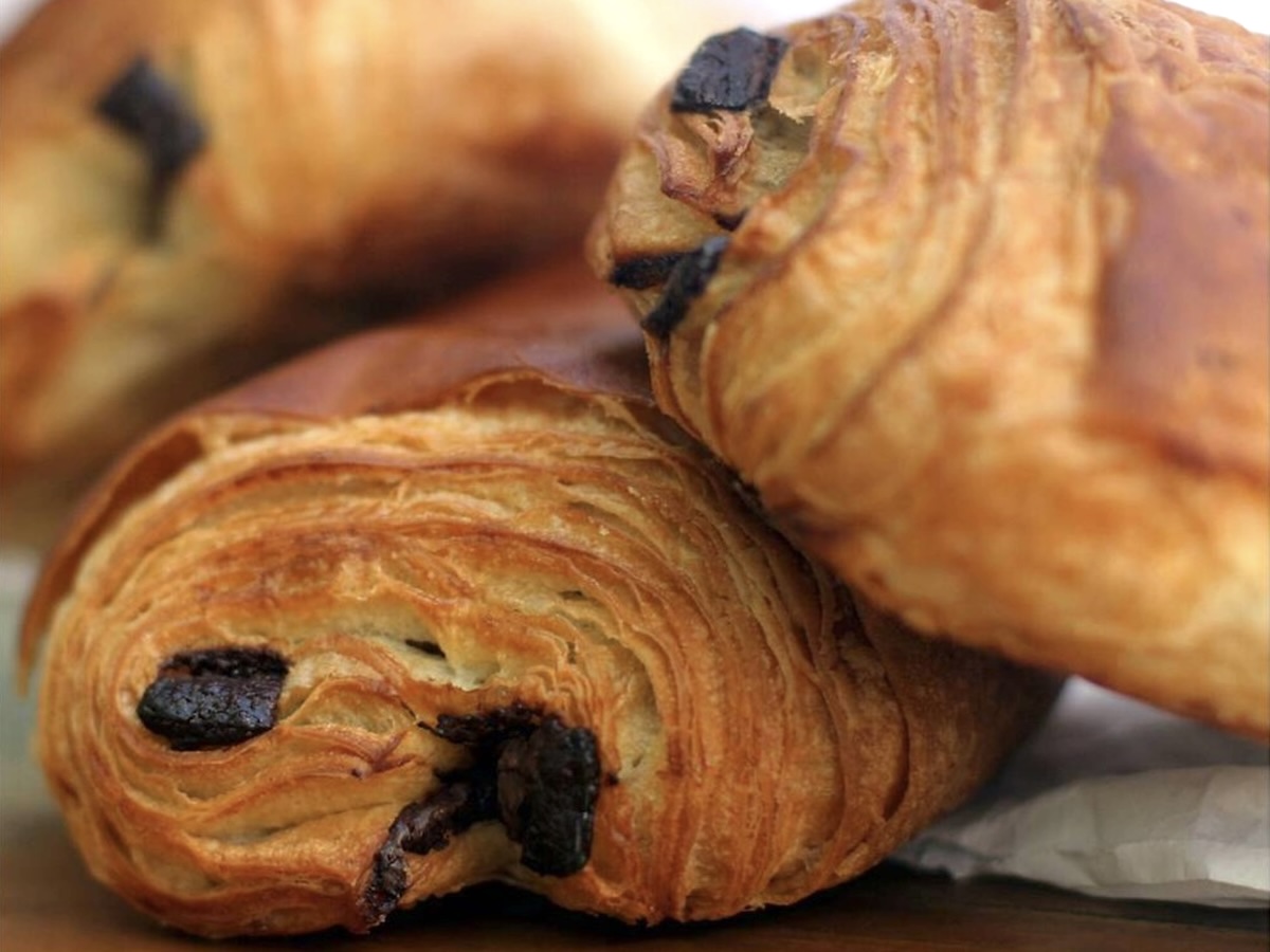 Chocolatines réchauffées au four vapeur