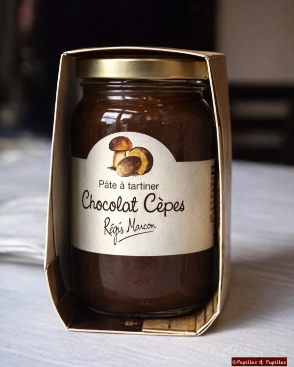 Pâte à tartiner chocolat cèpes régis Marcon