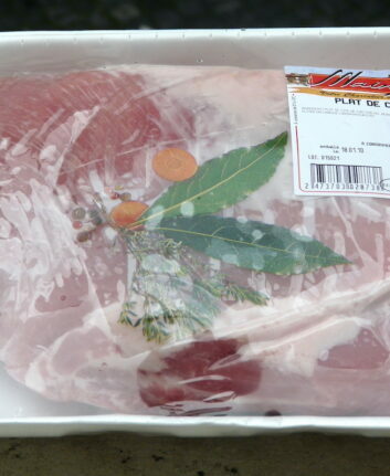 Plat de côte salé