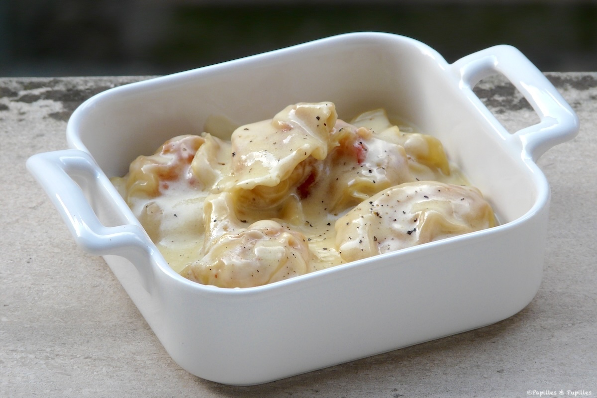 Ravioles de gambas au gingembre