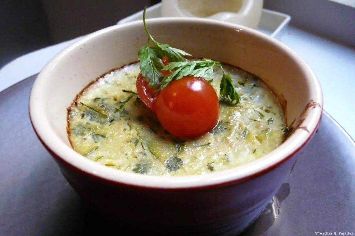 Terrine de pois cassés et courgettes au cerfeuil