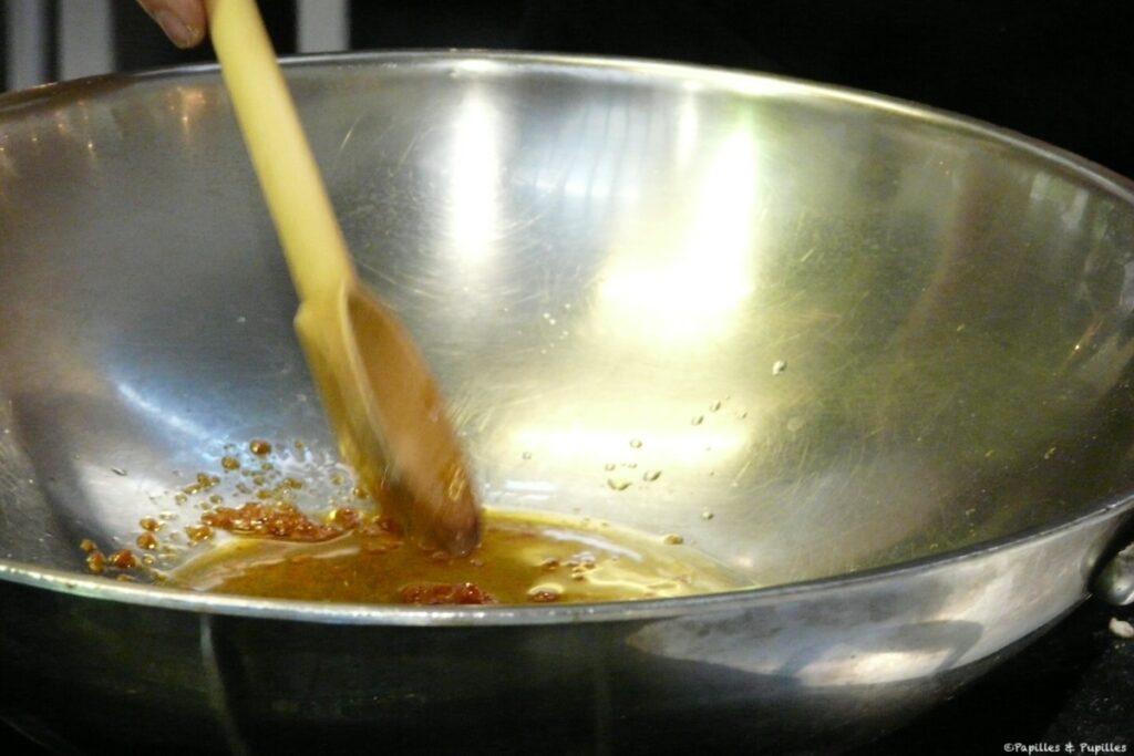 Préparation de la sauce