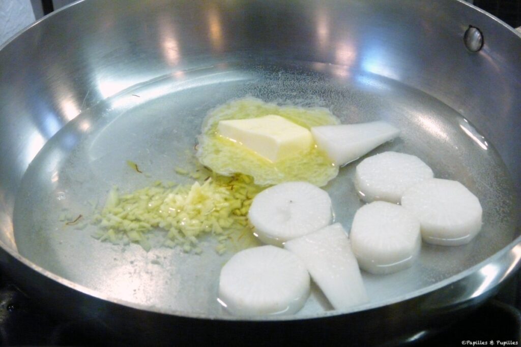Navets + beurre + eau