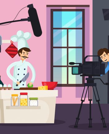 Cooking show ©Macrovector shutterstock
