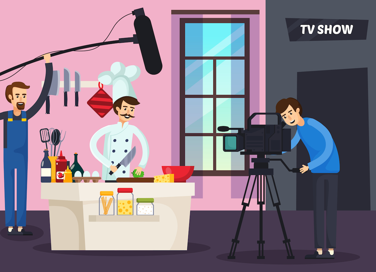 Cooking show ©Macrovector shutterstock