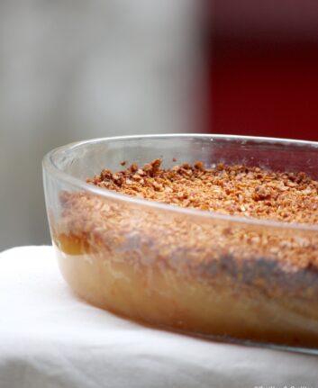 Crumble aux pommes épicées