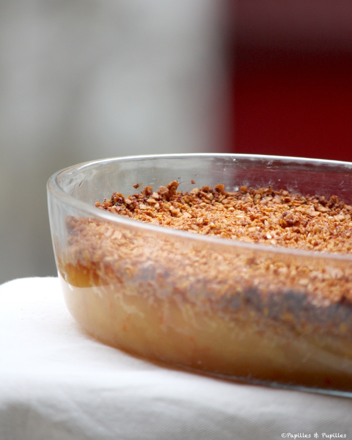 Crumble aux pommes épicées 