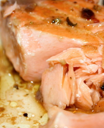 Saumon laqué sauce soja