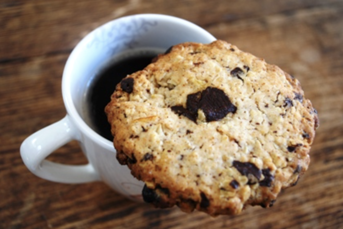 Cookies aux flocons d’avoine, orange et chocolat