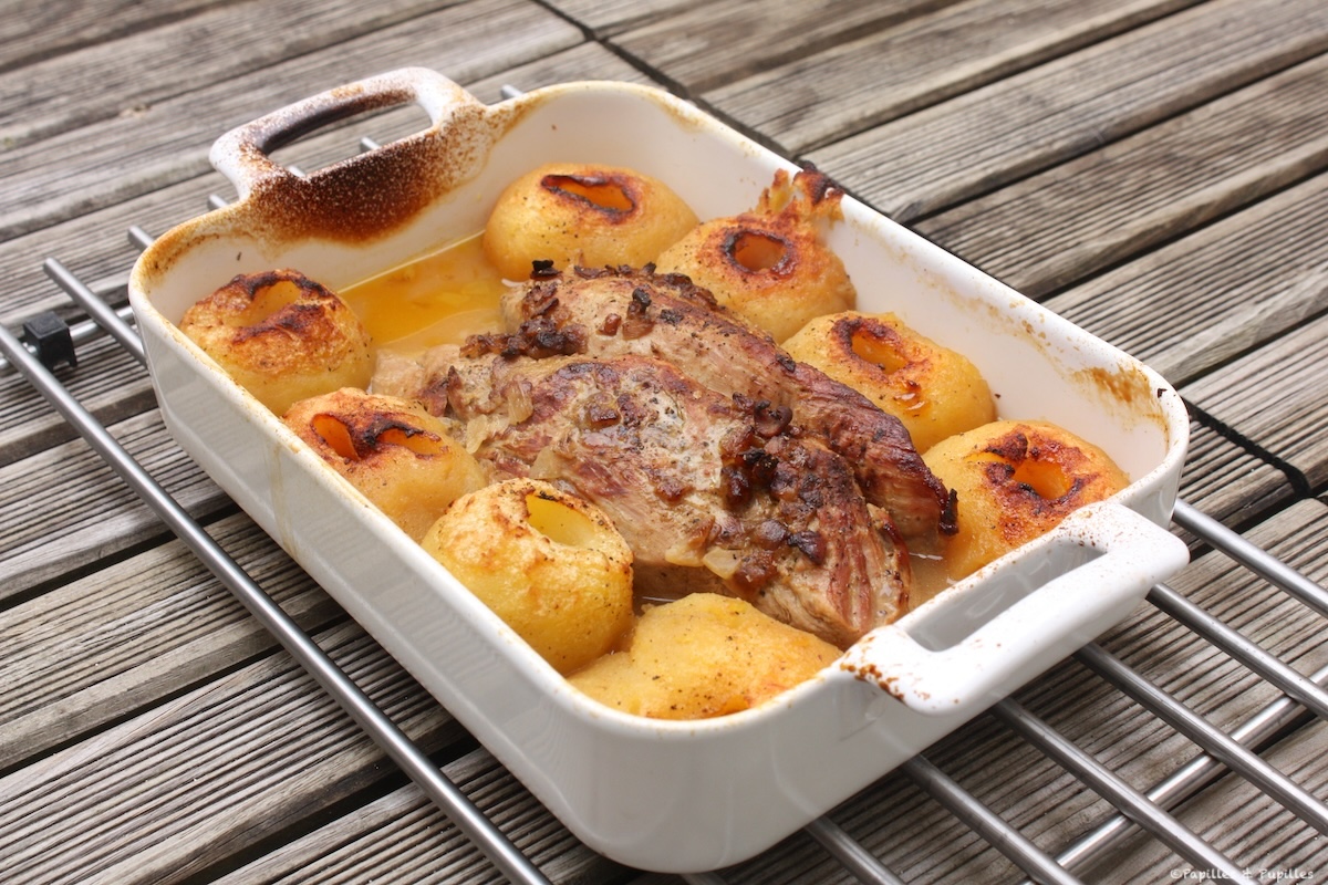 Filet mignon aux pommes, curry et chutney de mangues