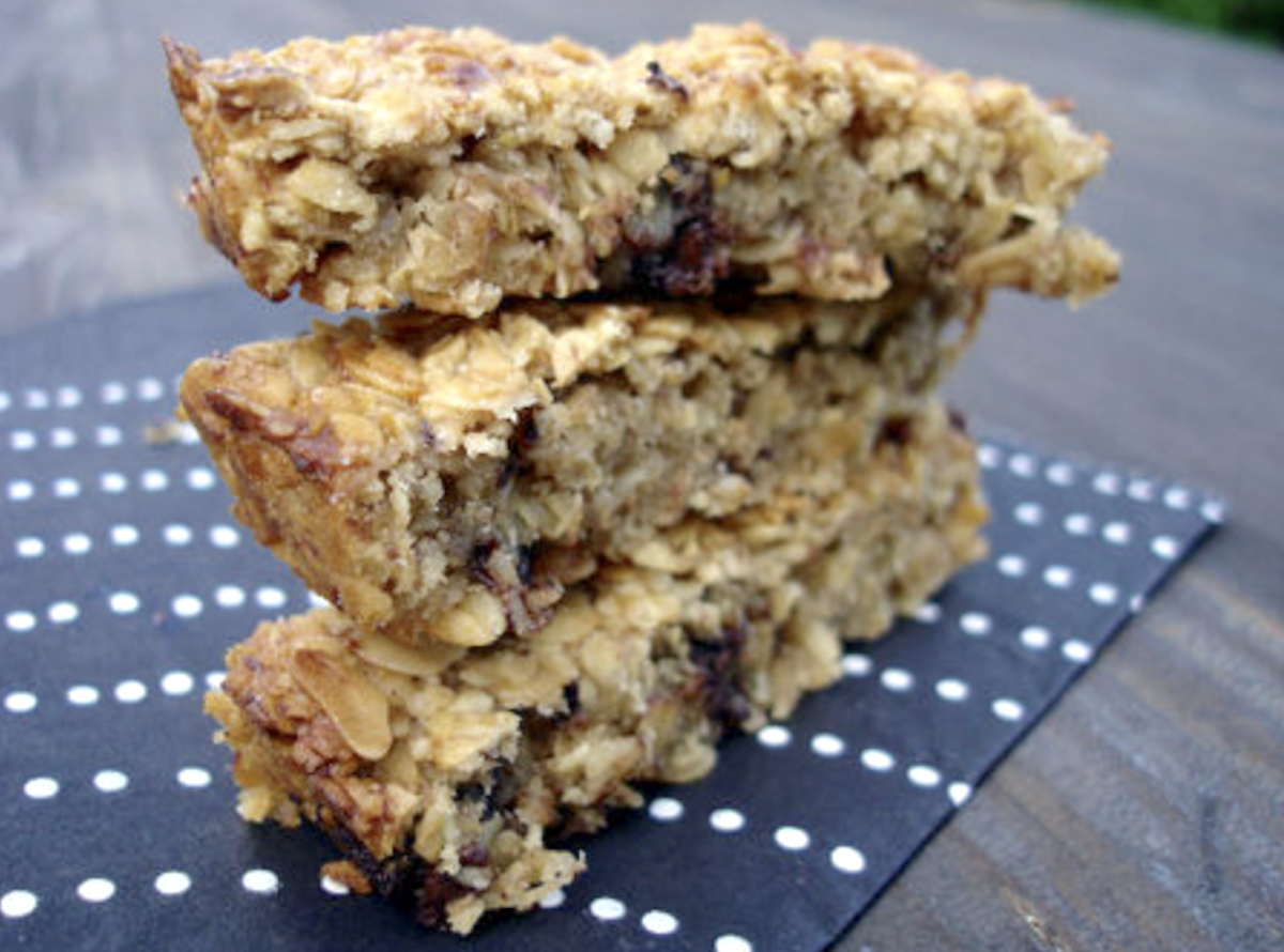 Flapjacks à la banane sans oeufs