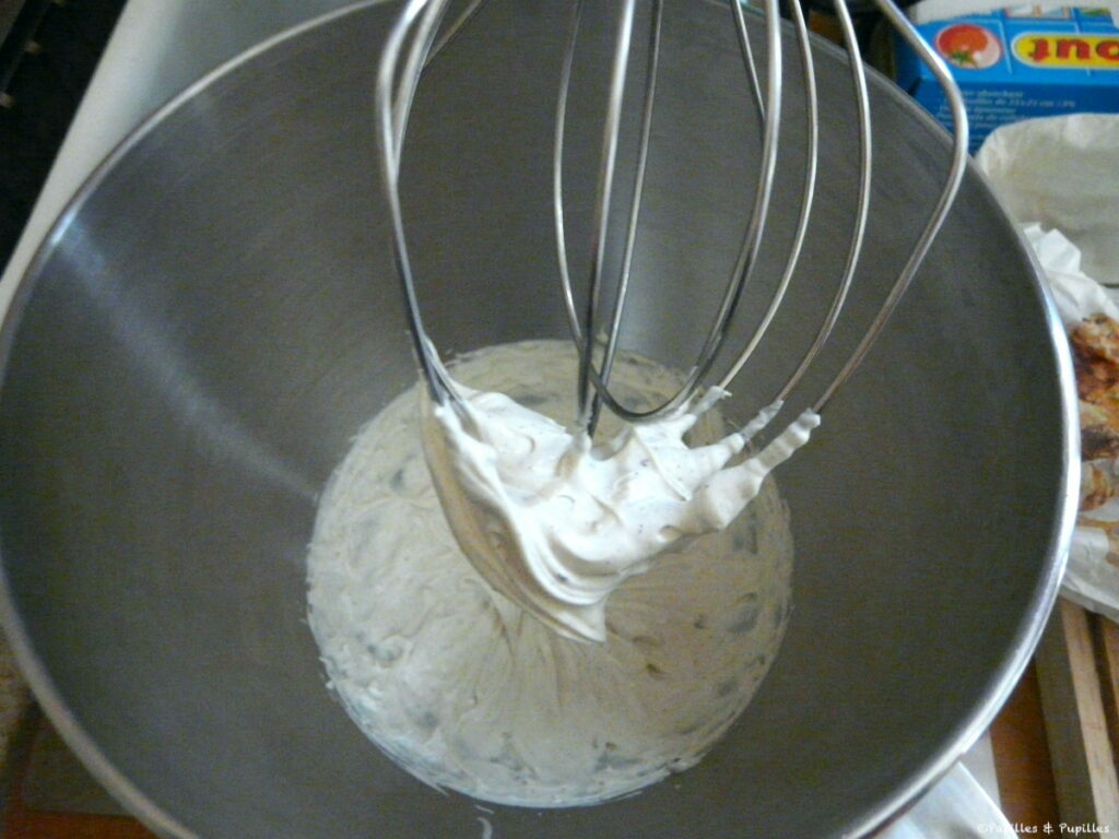 Préparation ganache vanille