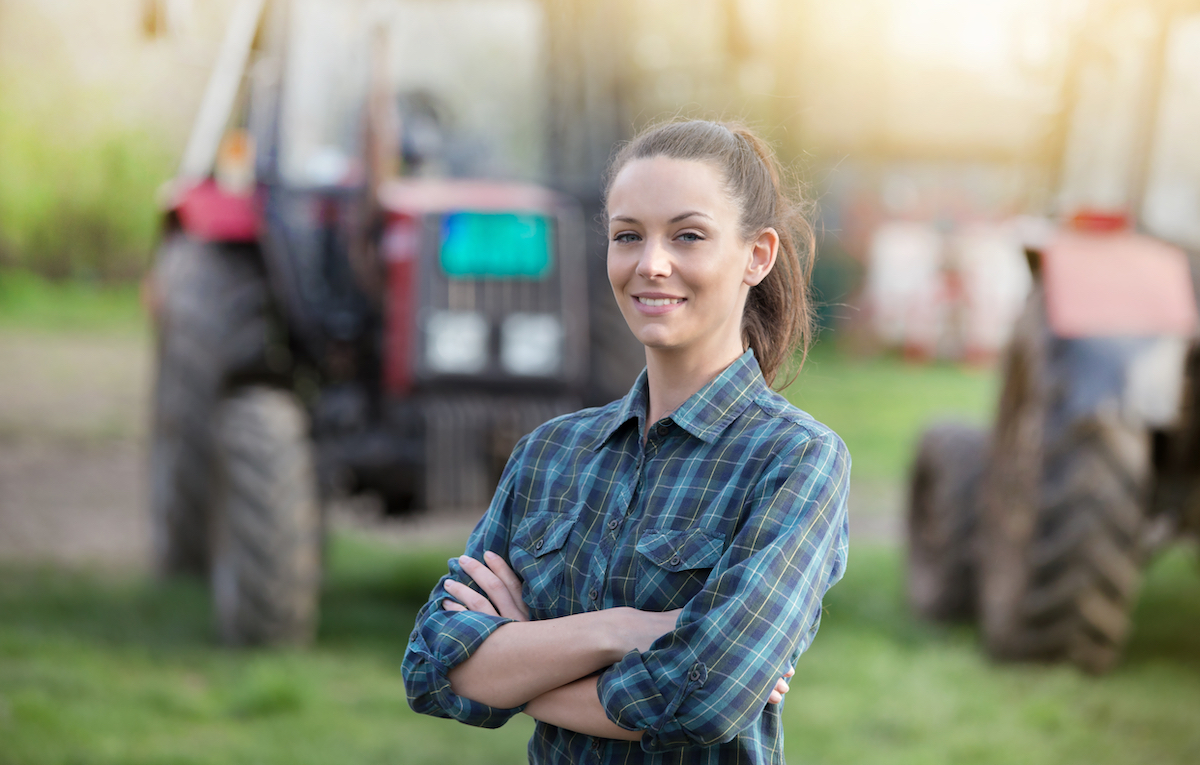 Agricultrice à la Foire Internationale de Bordeaux