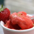 Glace aux fraises