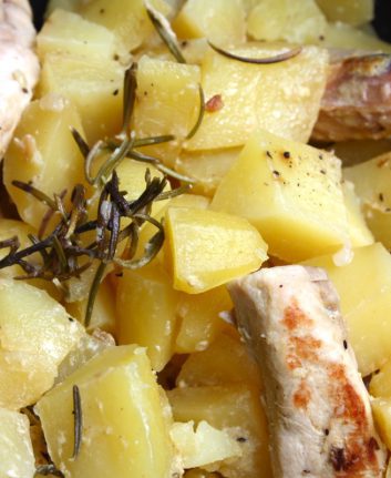 Lapin à la moutarde et aux pommes de terre