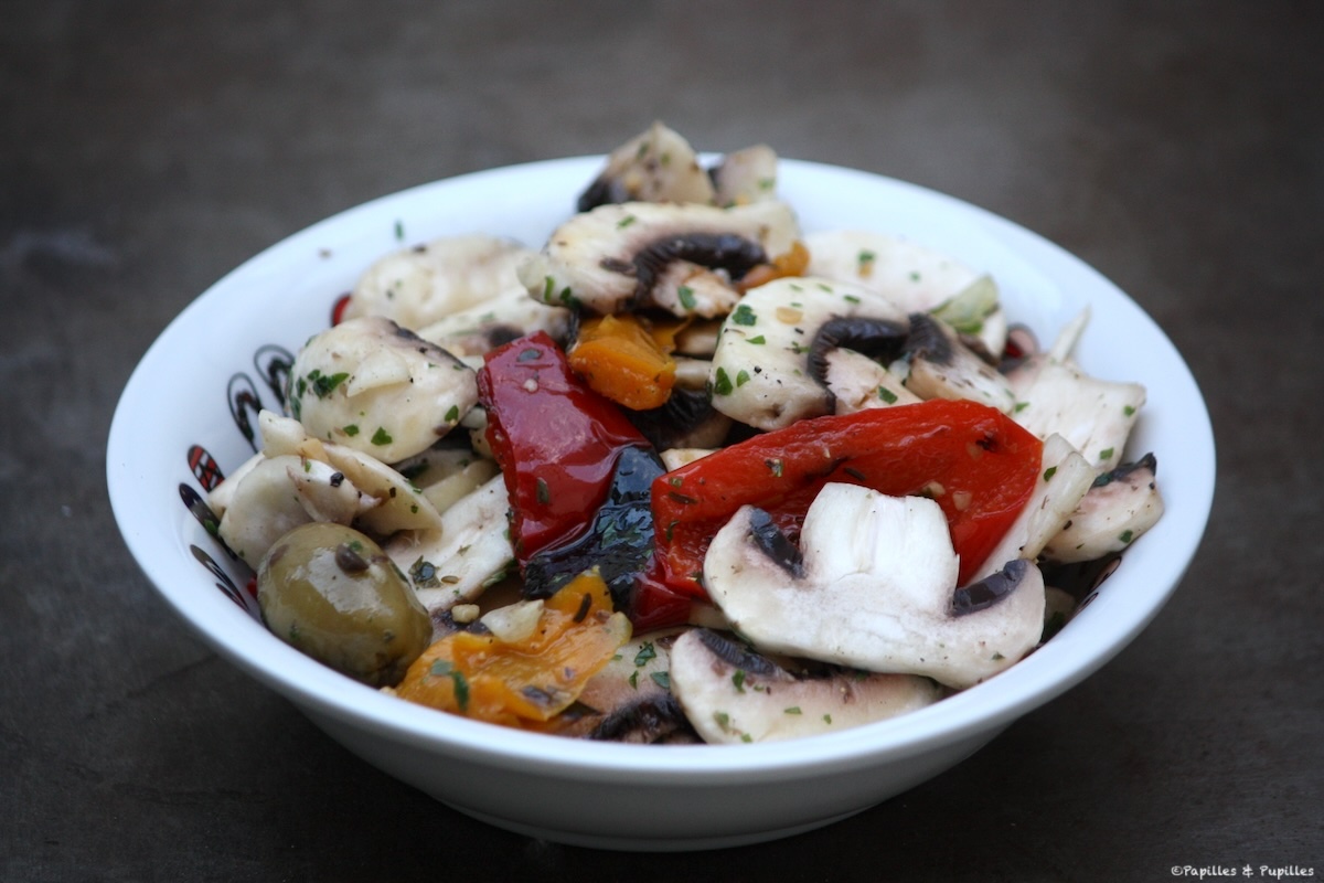 Salade de champignons de Paris