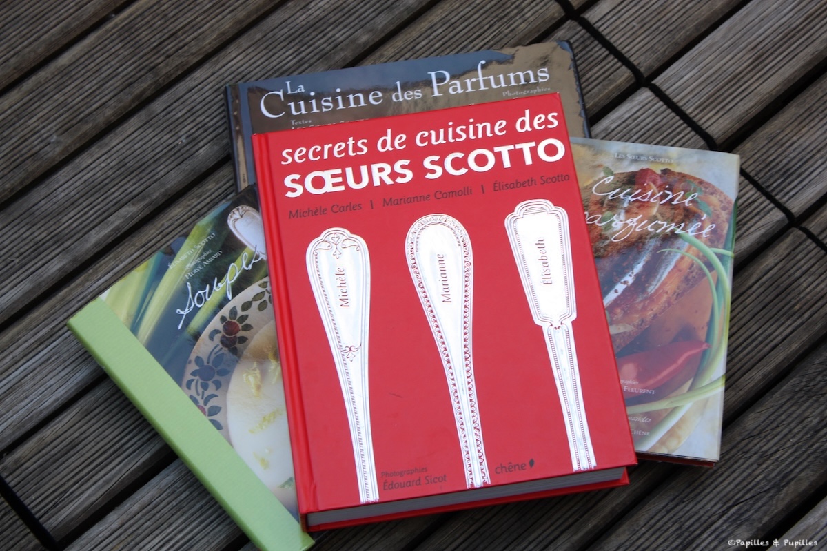 Livre Secrets de cuisine des sœurs Scotto, ouvrage emblématique de leur univers culinaire