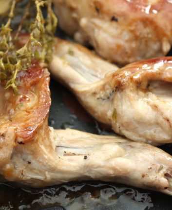 Gigolettes de lapin rôties au thym