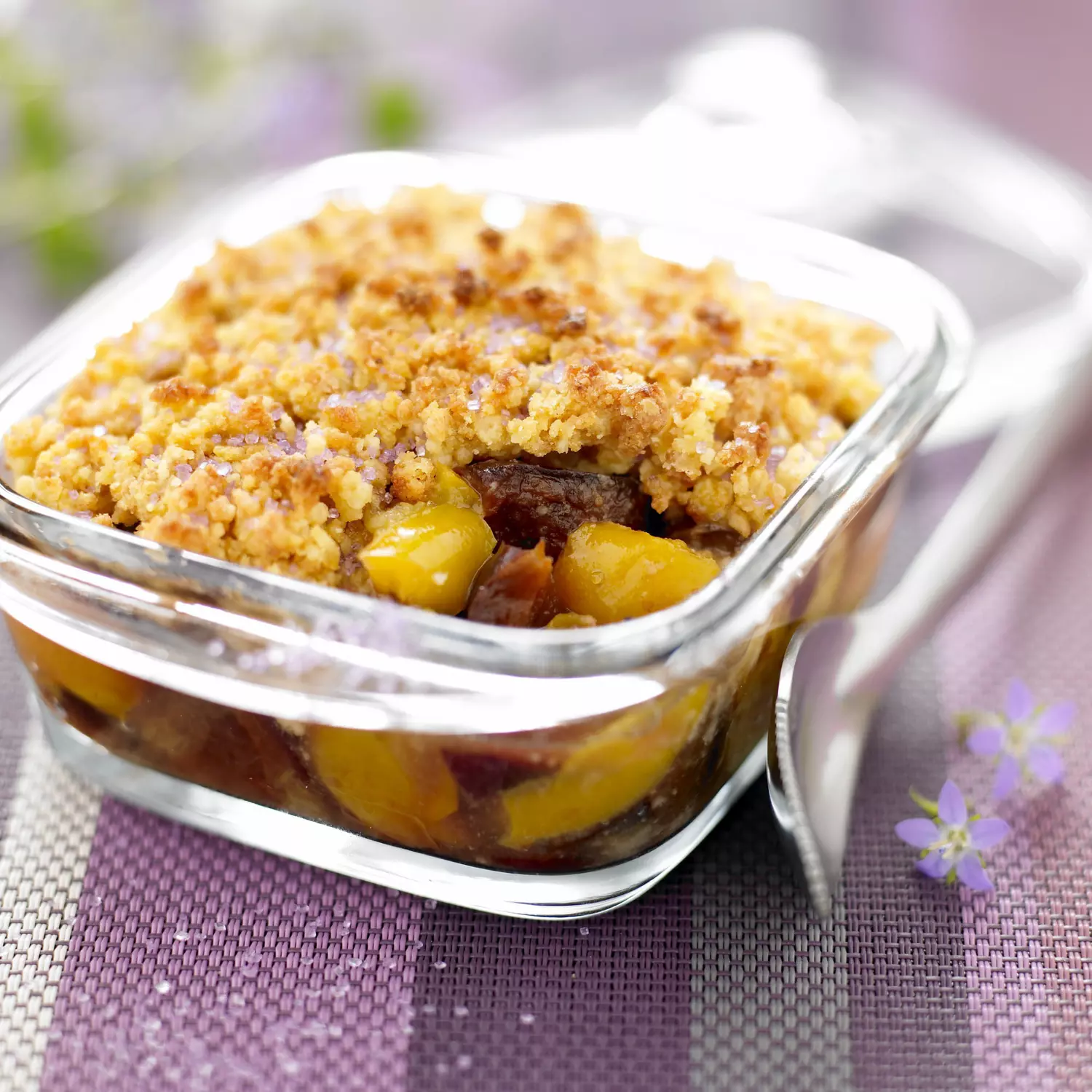Crumble de palets Bretons aux prunes