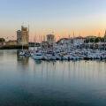 Port de la Rochelle au coucher du soleil