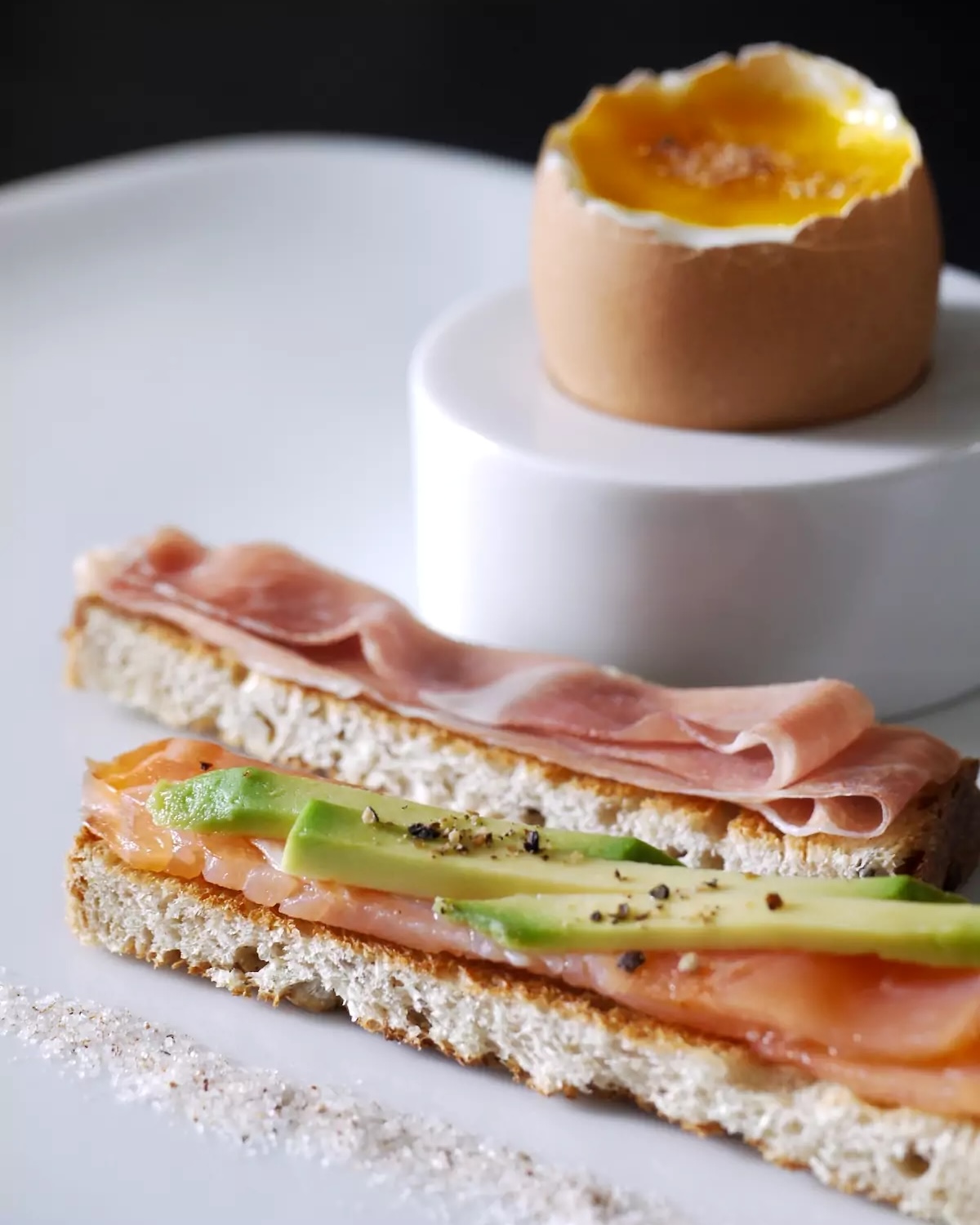 Oeuf coque parfumé et ses mouillettes gourmandes