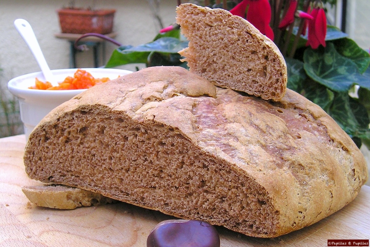 Pain au potiron et aux châtaignes