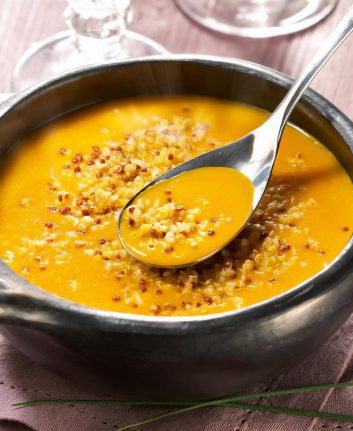 Velouté de potimarron au quinoa