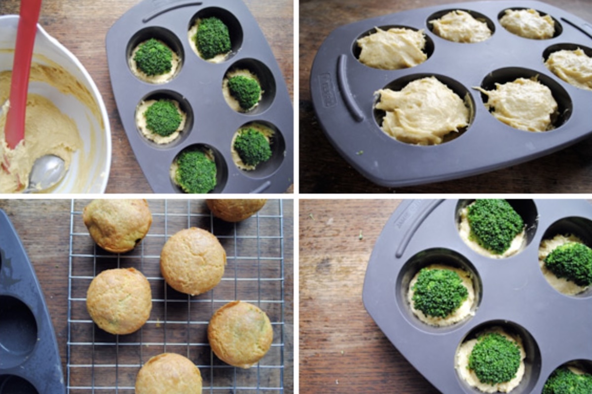On remplit le moule à muffins ©TheKitchenist