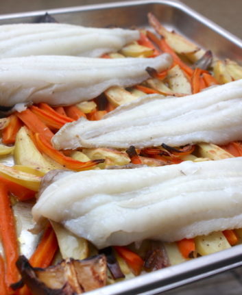 Filets de limande sole aux légumes d'hiver