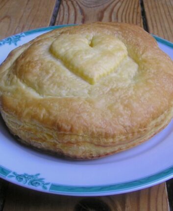 Galette des rois sans oeufs aux pommes et aux amandes