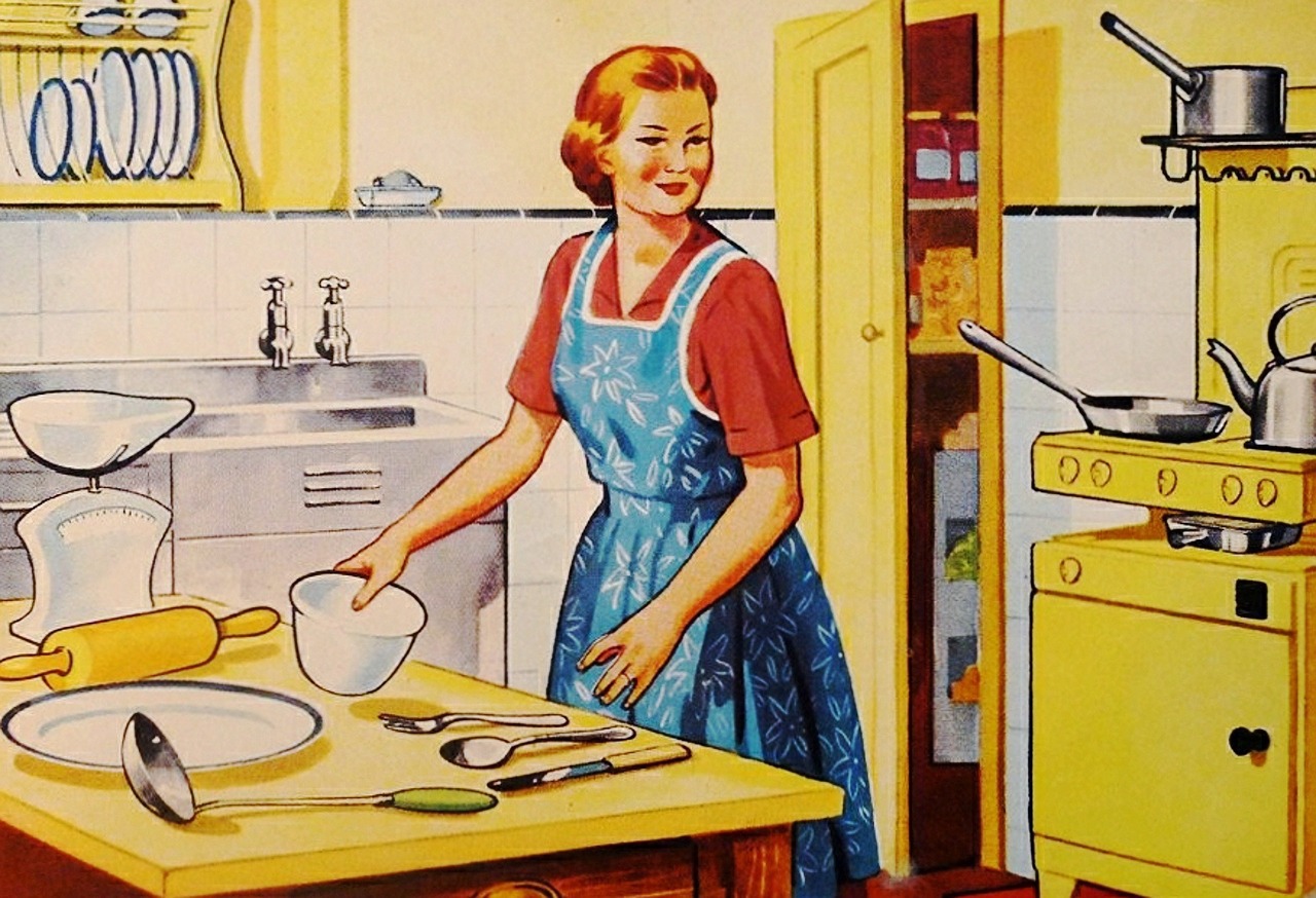 Préparation du dîner - Vintage ©ArtsyBee