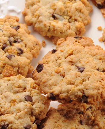 Cookies aux cornflakes et aux pépites de chocolat
