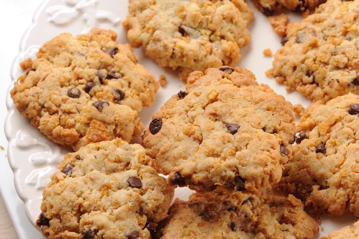 Cookies aux cornflakes et aux pépites de chocolat