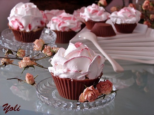 Cupcakes comme une rose 