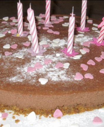 Entremets au chocolat sans oeufs sans lait