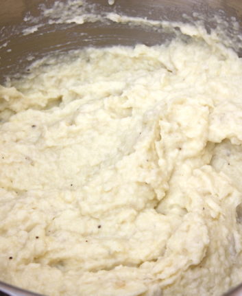 Purée de topinambours et de pommes de terre