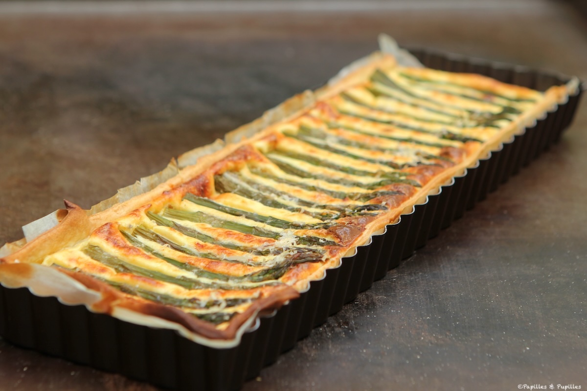Tarte aux asperges et au Parmesan