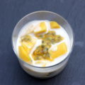 Verrine légère mangue fruit de la passion