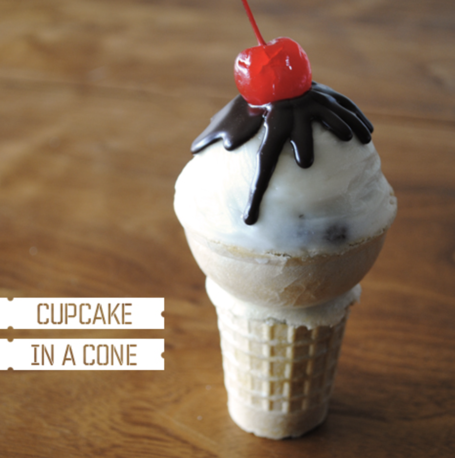 Cupcake in a cone