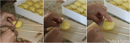 Pommes de terre rôties à la suédoise - Comment couper