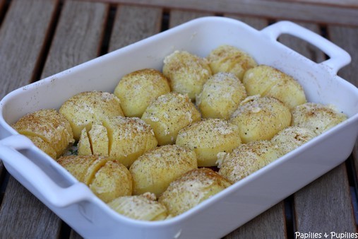 Pommes de terre rôties à la suédoise - Hasselback potatoes 