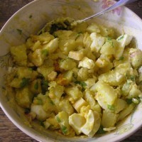 Salade de pomme de terre, comté et oeufs durs - Erie