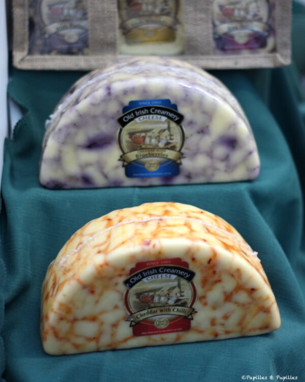 Cheddar aux blueberries et cheddar au chili