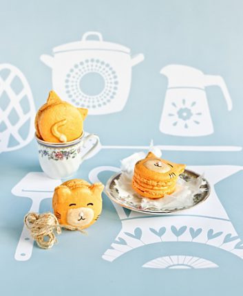 Macarons en forme de chats