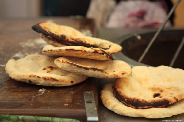 Naans cuits