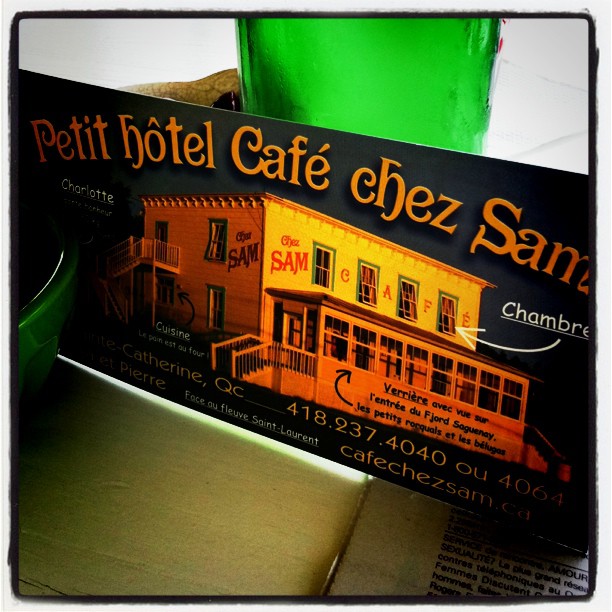 Le petit hôtel café chez Sam, Baie Sainte Catherine, Quebec
