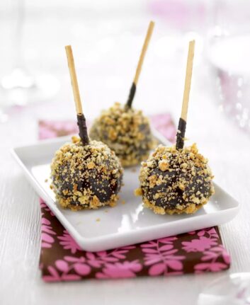 Sucettes de pâte à tartiner croquante [comme des cake pops]