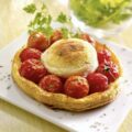 Tartelettes au fromage de chèvre et tomates cerises