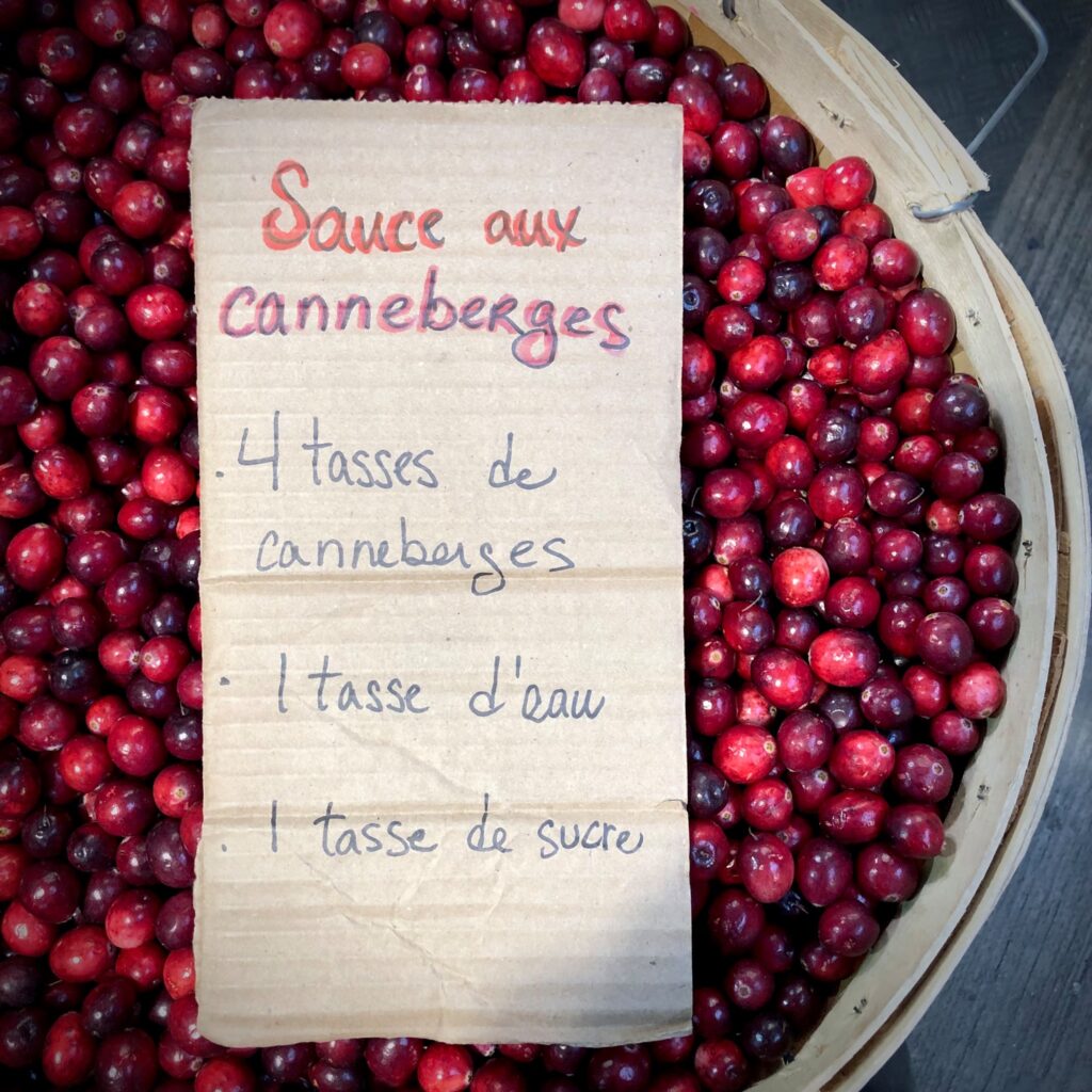 Canneberges Marché Jean Talon